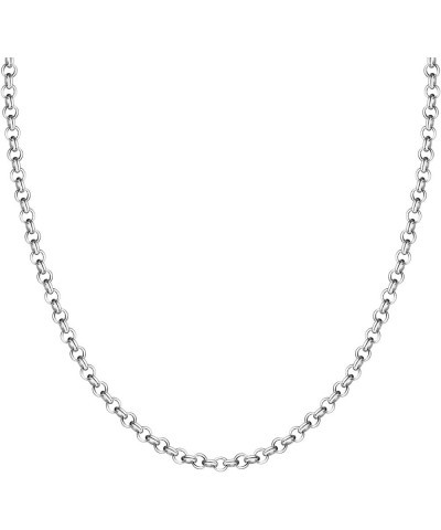 925 Sterling Silver Solid Round Rolo Chain Necklace For Women & Girls 1.5mm, 2mm - Made in Italy Comes With a Gift Box 22.0 I...