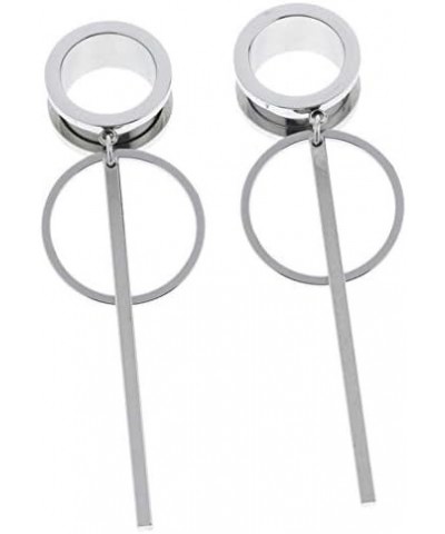 6mm-25mm 316L Surgical Steel Dangle Ear Gauges Piercing Tunnels Plugs Statement Earrings 1"-25mm $9.71 Body Jewelry