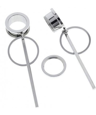 6mm-25mm 316L Surgical Steel Dangle Ear Gauges Piercing Tunnels Plugs Statement Earrings 1"-25mm $9.71 Body Jewelry