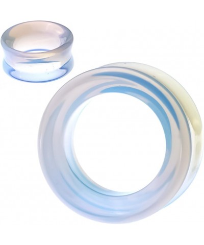 SoScene Hollow Tunnels Opalite Organic Stone Ear Plugs Gauges Sold in Pairs 8MM-0 GAUGE $8.83 Others