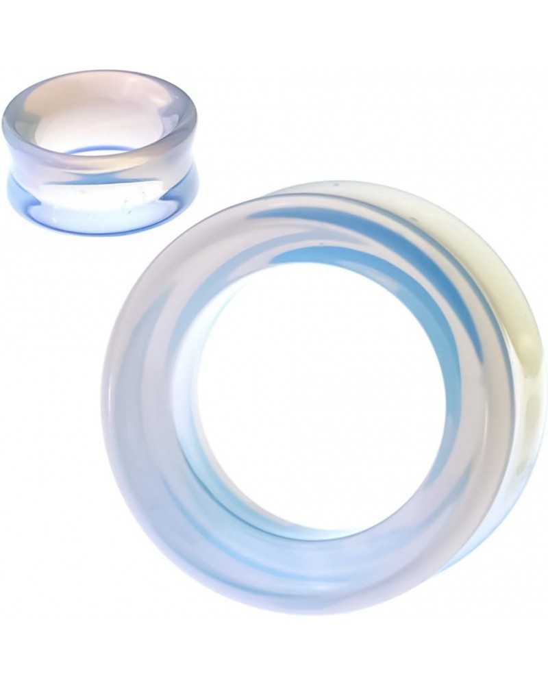 SoScene Hollow Tunnels Opalite Organic Stone Ear Plugs Gauges Sold in Pairs 8MM-0 GAUGE $8.83 Others