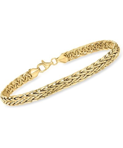 18kt Yellow Gold Wheat-Link Bracelet 8.0 Inches $210.00 Bracelets