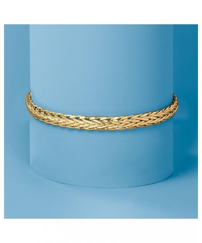 18kt Yellow Gold Wheat-Link Bracelet 8.0 Inches $210.00 Bracelets