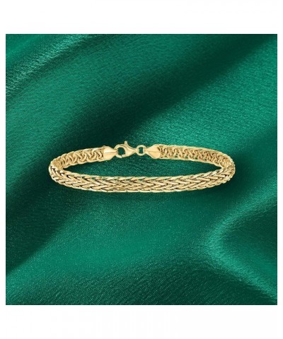 18kt Yellow Gold Wheat-Link Bracelet 8.0 Inches $210.00 Bracelets