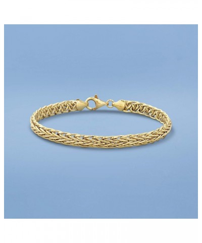 18kt Yellow Gold Wheat-Link Bracelet 8.0 Inches $210.00 Bracelets