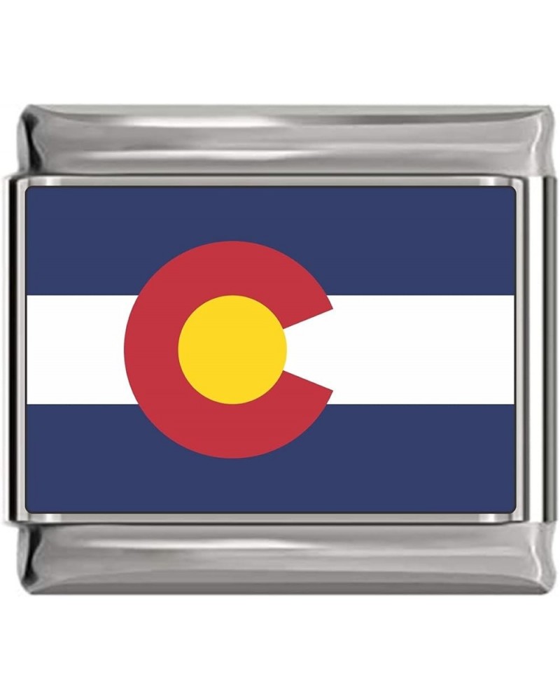 New Charms State Flag Photo Italian Charm Charm - US States Colorado $7.77 Bracelets