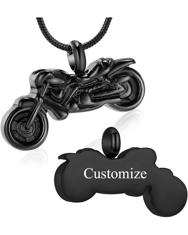 Motorcycle Cremation Jewelry Memorial Urn Necklace for Ashes Holder Funeral Keepsake Jewelry for Loved Ones Customize $12.11 ...