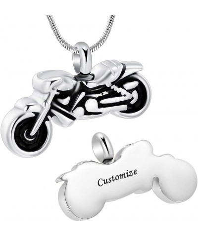 Motorcycle Cremation Jewelry Memorial Urn Necklace for Ashes Holder Funeral Keepsake Jewelry for Loved Ones Customize $12.11 ...