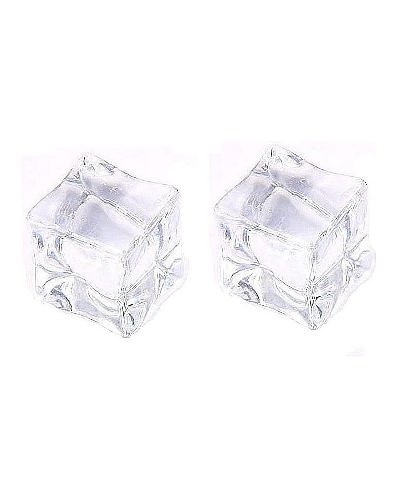 Creative Transparent Ice Cubes Dangle Earrings Acrylic Irregular Simple Funny Hot Summer Jewelry for Women Girls Stud $6.26 E...