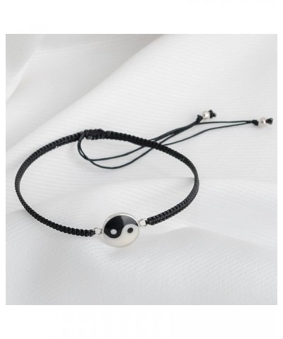 Balance of Life Yin and Yang Sterling Silver Charm Slide Bracelet $9.80 Bracelets