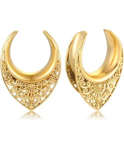 SoScene Artisan Filigree Stainless Steel Saddle Spreaders 19mm- 3/4 inch Gold $9.00 Body Jewelry