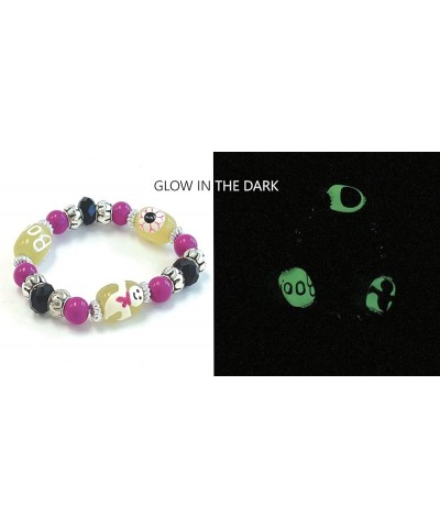 Halloween Bracelet For Women, Trick Or Treat Bracelet, Spooky Jack O' Lantern Pumpkin Jewelry Gift 1 pc Glow In Dark Eyeball ...