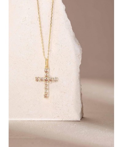 Cross Necklace for Women Cross Chain Necklace Sterling Silver Cubic Zirconia Gold Cross Necklace for Women Girls 11.Nov_Citri...