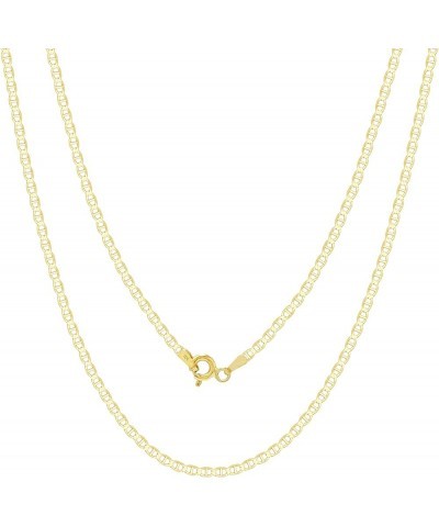 10k Yellow Gold Solid 2mm Anchor Mariner Link Chain Pendant Necklace, Womens Mens Jewelry 16" 18" 20" 22" 24" 26 20 $54.60 Ne...