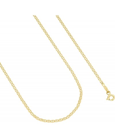 10k Yellow Gold Solid 2mm Anchor Mariner Link Chain Pendant Necklace, Womens Mens Jewelry 16" 18" 20" 22" 24" 26 20 $54.60 Ne...