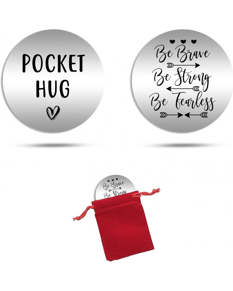 Be Strong Be Brave Be Fearless Pocket Hug Token Long Distance Relationship Keepsake Stainless Steel Double Sided Inspirationa...