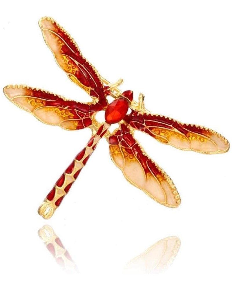 Cute Crystal Dragonfly Brooch Enamel Insect Brooches Pins Clothes Decors Elegant Attractive and fashion $3.67 Brooches & Pins