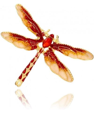 Cute Crystal Dragonfly Brooch Enamel Insect Brooches Pins Clothes Decors Elegant Attractive and fashion $3.67 Brooches & Pins