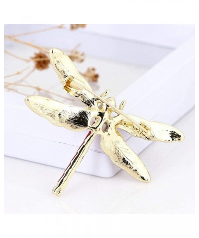 Cute Crystal Dragonfly Brooch Enamel Insect Brooches Pins Clothes Decors Elegant Attractive and fashion $3.67 Brooches & Pins