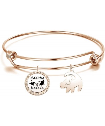 Hakuna Matata Earrings for Women Girls Movie Inspired Lion Jewelry Birthday Gifts for Friends lion braceletRG $9.84 Earrings