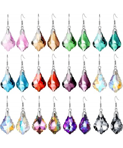 12 Pairs Dangle Earrings Set Earrings For Women Multipack Crystal Earrings Drop Crystal Earrings Rainbow Earrings Diamond Sha...