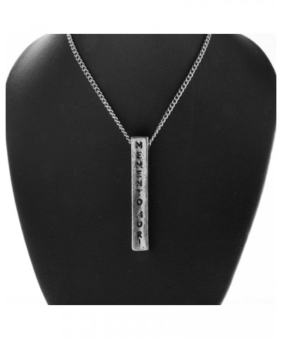 Memento Mori Necklace with AMOR FATI Engraving - Unisex Antique Silver Pendant for Men and Women $5.98 Necklaces