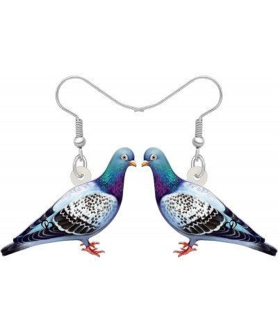 Acrylic Colorful Pigeon Earrings Dangle Fashion Animal Birds Jewelry for Women Teen Girls Charms Pigeons Gift Pigeon D $7.01 ...