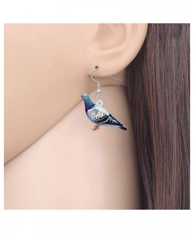 Acrylic Colorful Pigeon Earrings Dangle Fashion Animal Birds Jewelry for Women Teen Girls Charms Pigeons Gift Pigeon D $7.01 ...