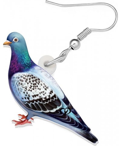 Acrylic Colorful Pigeon Earrings Dangle Fashion Animal Birds Jewelry for Women Teen Girls Charms Pigeons Gift Pigeon D $7.01 ...