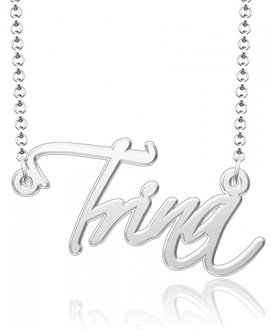 Custom Name Necklaces for Women Sterling Silver Personalized Jewelry Trina $17.10 Necklaces