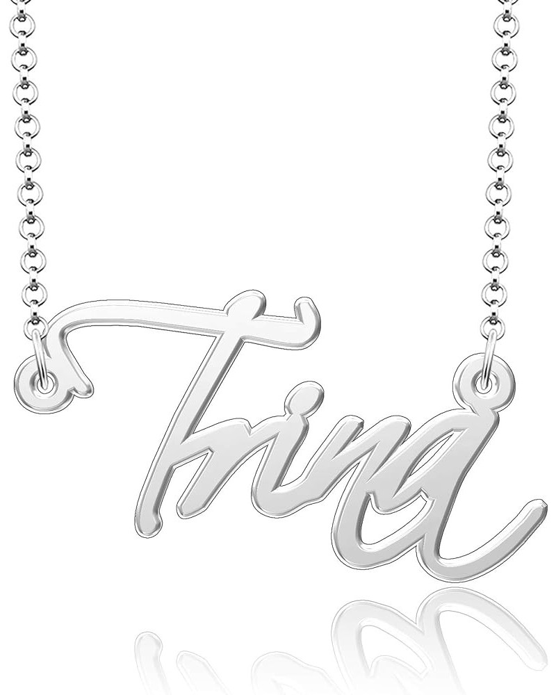 Custom Name Necklaces for Women Sterling Silver Personalized Jewelry Trina $17.10 Necklaces