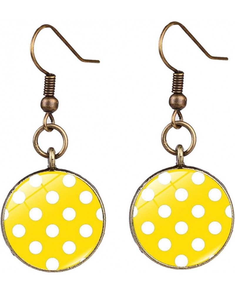 Polka Dot Earrings for Women Colorful Spot Earrings Geometric Circle Earrings Retro Dot Earrings Birthday Party Gift for Girl...