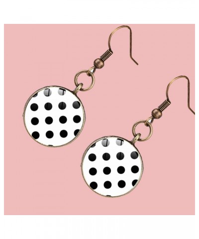 Polka Dot Earrings for Women Colorful Spot Earrings Geometric Circle Earrings Retro Dot Earrings Birthday Party Gift for Girl...