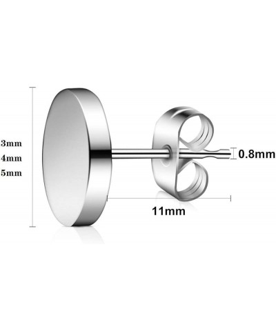 G23 Titanium Ear Post For Sensitive Ears 3mm 4mm 5mm Round Flat Disc Stud Earrings Implant Grade Piercing Studs 1pair 4mm $9....