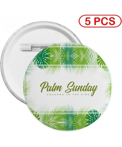 Palm Sunday Round Button Badge Chest Pins Brooch Lapel Pins For Hats Backpacks Clothing Decoration Gift 5 PCS Large $10.44 Br...