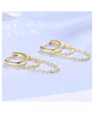 Chain Earrings for Women Gold Bar Earrings Silver Chain Dangle Earrings Huggie Hoop Earrings Minimalist Earrings Chain Tassel...