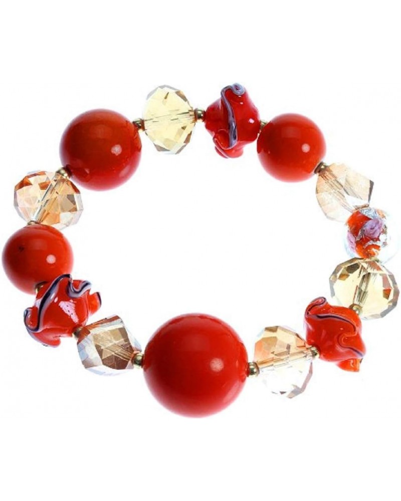 Orange Goes Red For A Bracelet. $7.40 Bracelets