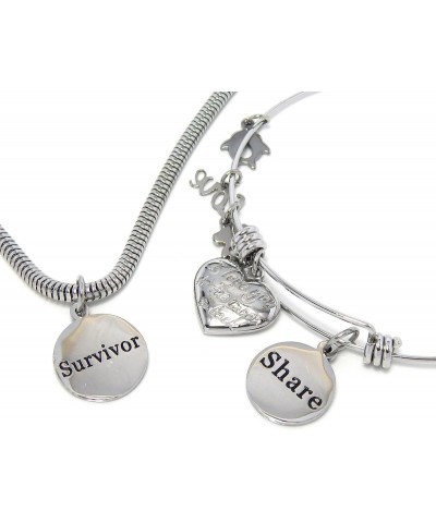 Stainless Steel Dangling "Forgive" Plaque Charm Bead 128 $11.39 Bracelets