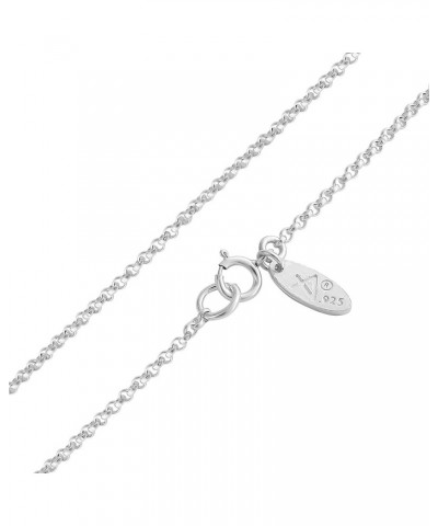 Initial Letter R Personalized Serif Font Pendant Necklace Thin 1mm Chain Sterling Silver 18.0 Inches $31.69 Necklaces