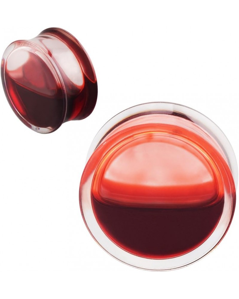 2Pcs Acrylic Red Liquid Blood Double Flare Ear Tunnels Expander Plugs Stretcher Gauge 0g-5/8 Gauge: 9/16"(14mm) $7.79 Body Je...