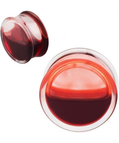 2Pcs Acrylic Red Liquid Blood Double Flare Ear Tunnels Expander Plugs Stretcher Gauge 0g-5/8 Gauge: 9/16"(14mm) $7.79 Body Je...