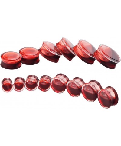 2Pcs Acrylic Red Liquid Blood Double Flare Ear Tunnels Expander Plugs Stretcher Gauge 0g-5/8 Gauge: 9/16"(14mm) $7.79 Body Je...