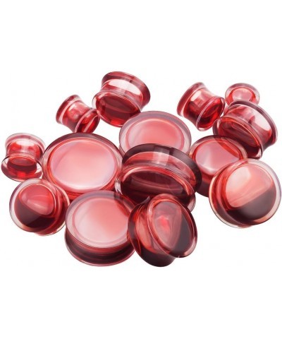 2Pcs Acrylic Red Liquid Blood Double Flare Ear Tunnels Expander Plugs Stretcher Gauge 0g-5/8 Gauge: 9/16"(14mm) $7.79 Body Je...