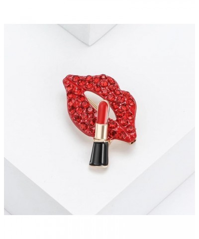 Hot Sexy Red Lips Brooch Pin Enamel Rhinestones Valetine's Day Fashion Jewelry crystal2 $8.99 Brooches & Pins