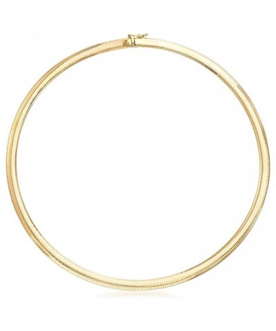 Italian 6mm 18kt Yellow Gold Omega Necklace 18 Inches $1.00 Necklaces