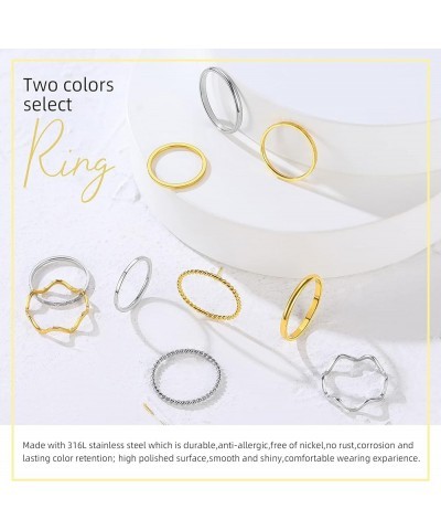 3-28 pcs 1MM Midi Ring,Midi stacking Finger ring for Teens Girls, Simple Band Set for Women,Gold/Silver/Rose Gold/Black Color...