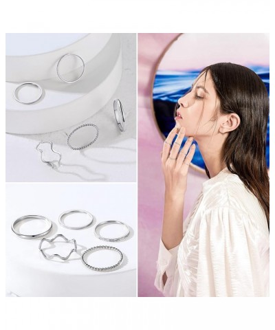 3-28 pcs 1MM Midi Ring,Midi stacking Finger ring for Teens Girls, Simple Band Set for Women,Gold/Silver/Rose Gold/Black Color...