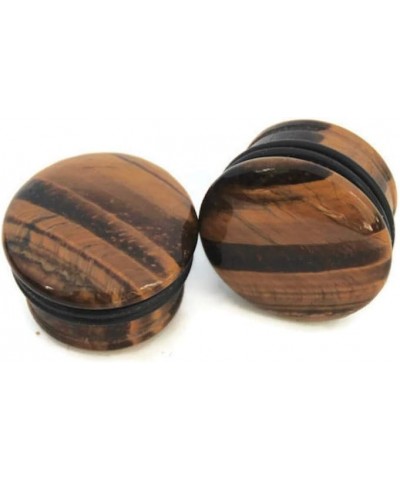 Brown Tigers Eye Single Flare Plugs 1/2" (13mm) $11.75 Body Jewelry