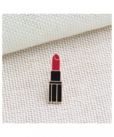 Red Lip Lipstick Enamel Lapel Brooch Pin for Men Women 3 Pcs Red $6.88 Brooches & Pins