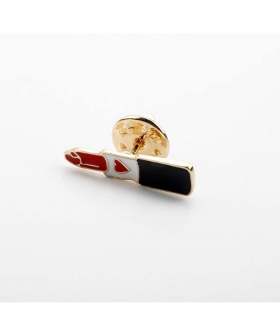 Red Lip Lipstick Enamel Lapel Brooch Pin for Men Women 3 Pcs Red $6.88 Brooches & Pins